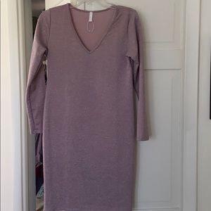 Pink blush maternity dress